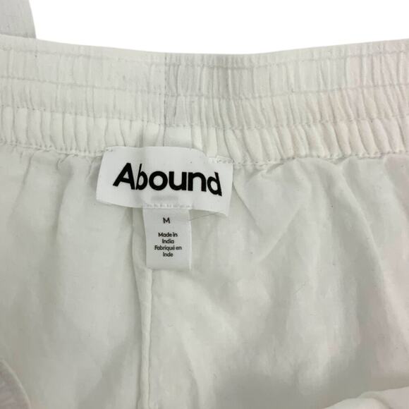 Abound Wide Leg Cotton Gauze Pants In White Brilliant Size Medium NWT $30 MSRP - Picture 5 of 9